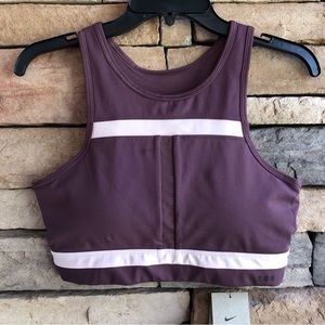 Nike purple mauve medium impact Sports Bra NWT Medium